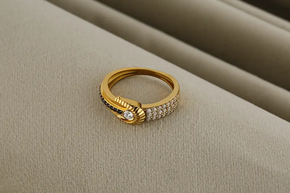 Men’s Gold Plated 925 Silver Ring VJ46